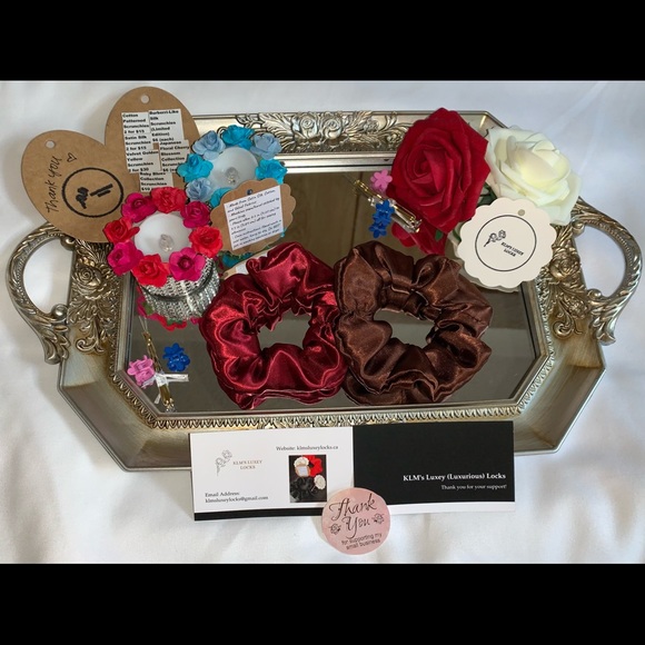 KLM’s Luxey Locks Satin Silk Scrunchies Collection - Picture 8 of 11